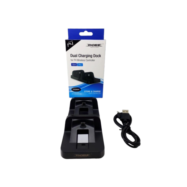 Base Cargador Joystick Ps4 X2 Doble TP4-002