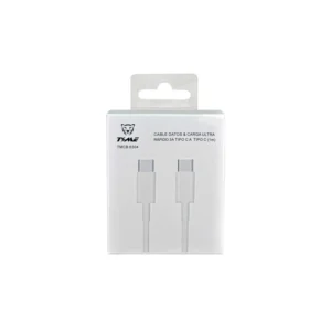 Cable USB-C A USB-C, Transferencia Y Carga Rápida 44002