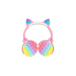 Auricular Inalámbrico Orejita Gato Luz Rgb, Varios Colores 1370