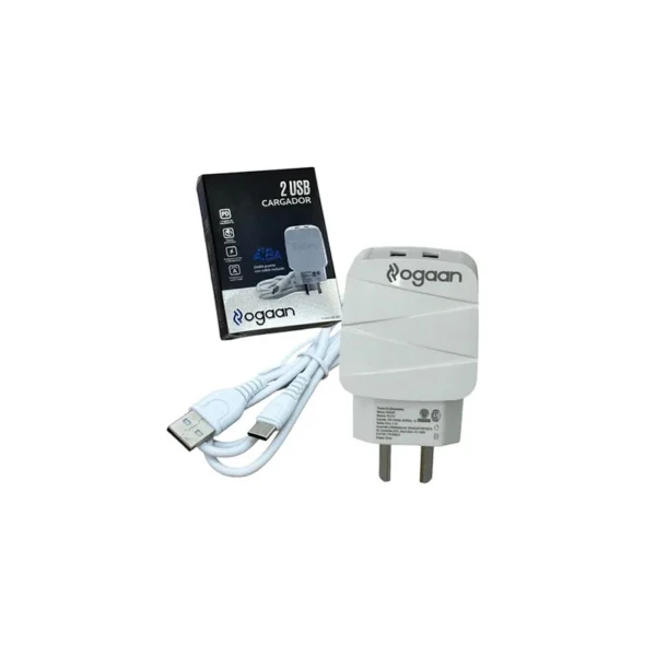 Cargador usb c, carga doble, velocidad máxima 310