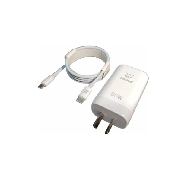 Cargador 65w tipo C, rendimiento inmediato en cada carga 9126
