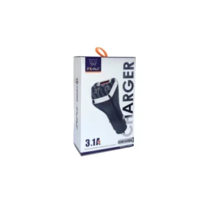 Cargador de auto para celular, potencia doble tipo C + USB 3004
